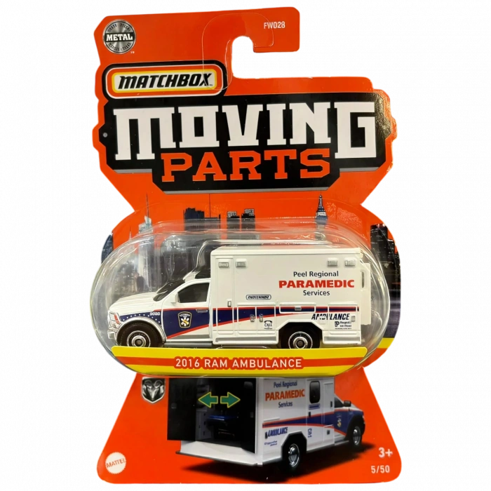 Matchbox Collectors Moving Parts - 2016 Ram Ambulance