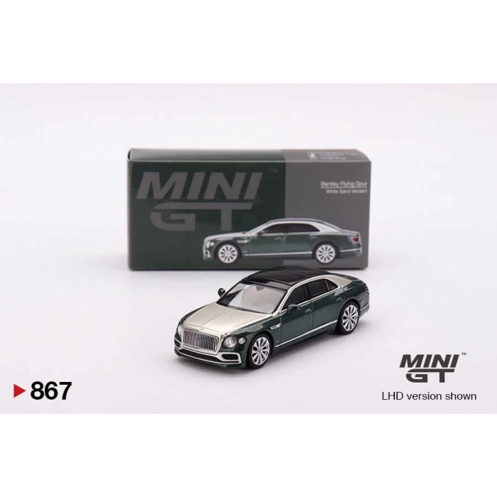 Mini GT 1/64 Bentley Flying Spur White Sand Verdant