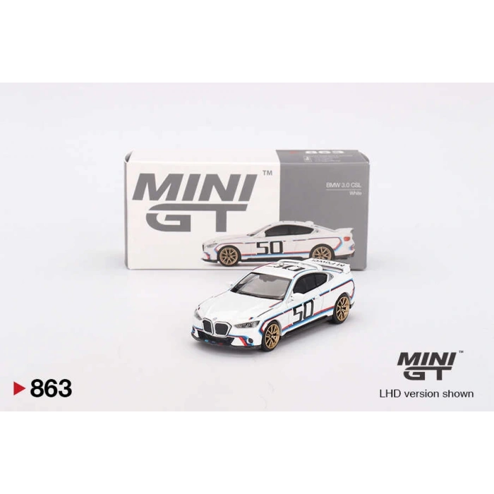 Mini GT MGT00863 1/64 BMW 3.0 CSL White