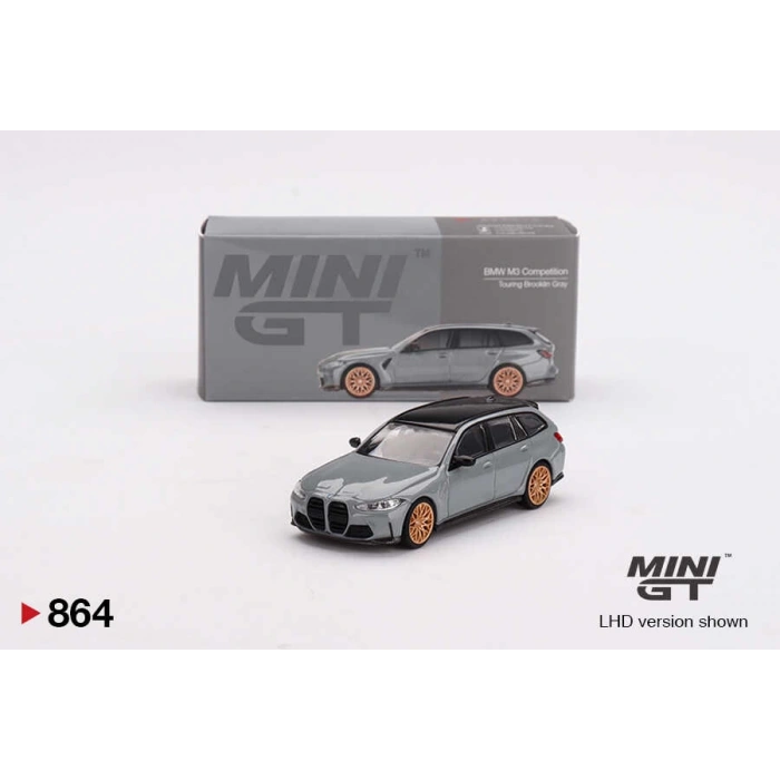 Mini GT MGT00864 1/64 BMW M3 Competition Touring Brooklyn Grey