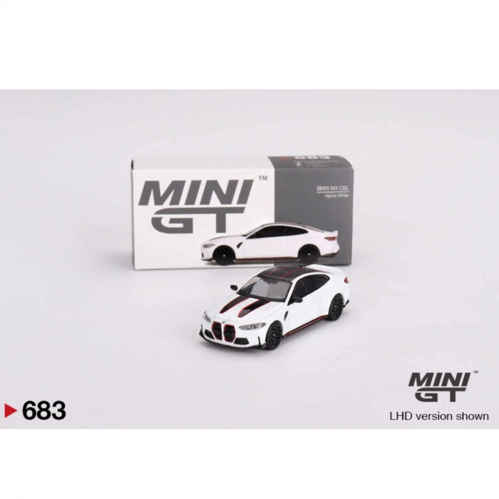 Mini GT 1/64 BMW M4 CSL Alpine White MGT00683
