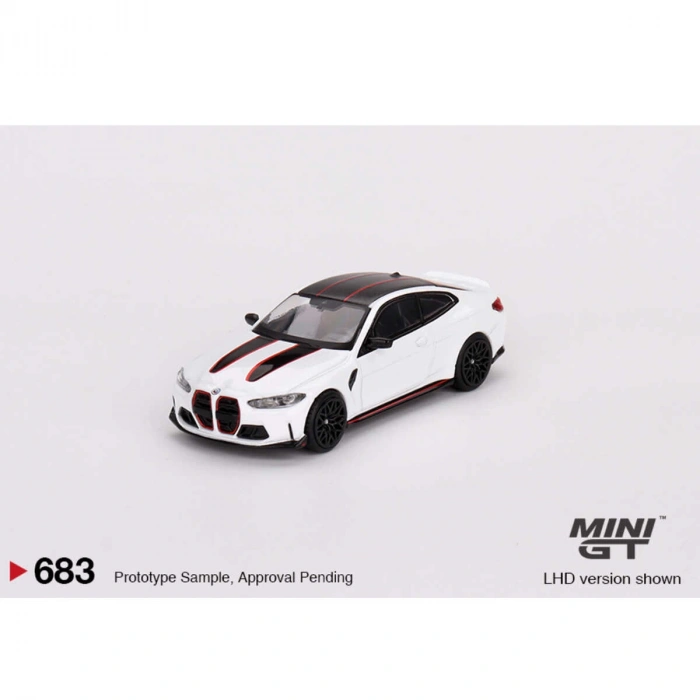 Mini GT 1/64 BMW M4 CSL Alpine White MGT00683