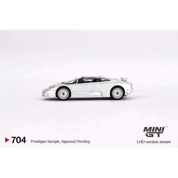 Mini GT  MGT00704 1/64 Bugatti EB110 GT Grigio Chiaro
