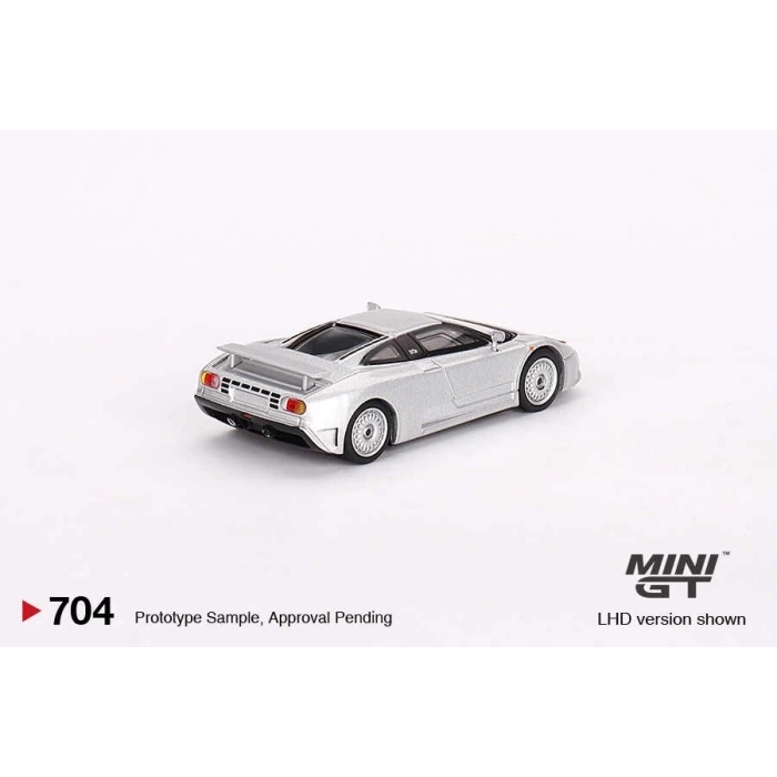 Mini GT  MGT00704 1/64 Bugatti EB110 GT Grigio Chiaro