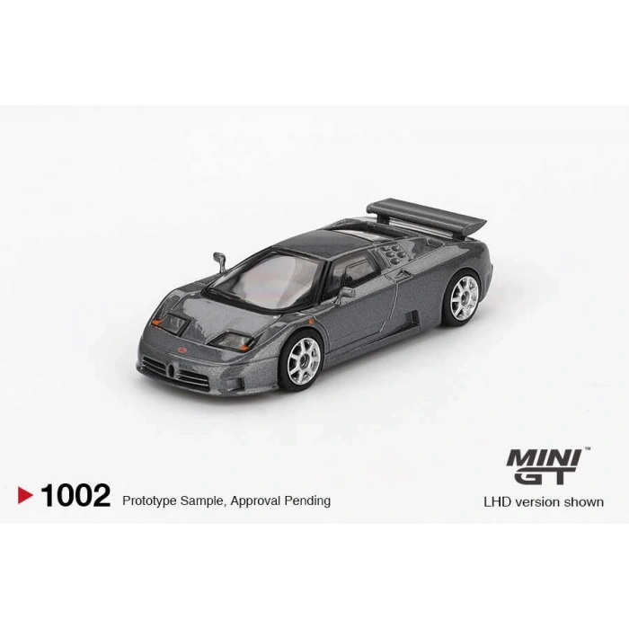 Mini GT MGT01002 1/64 Bugatti EB110 Super Sport Grigio Scuro
