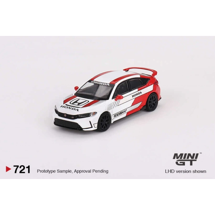 Mini GT MGT00721 1/64 Honda Civic Type R #2 2023 Pace Car White
