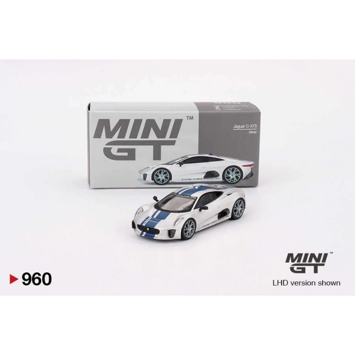 Mini GT 1/64 Jaguar C-X75 Silver