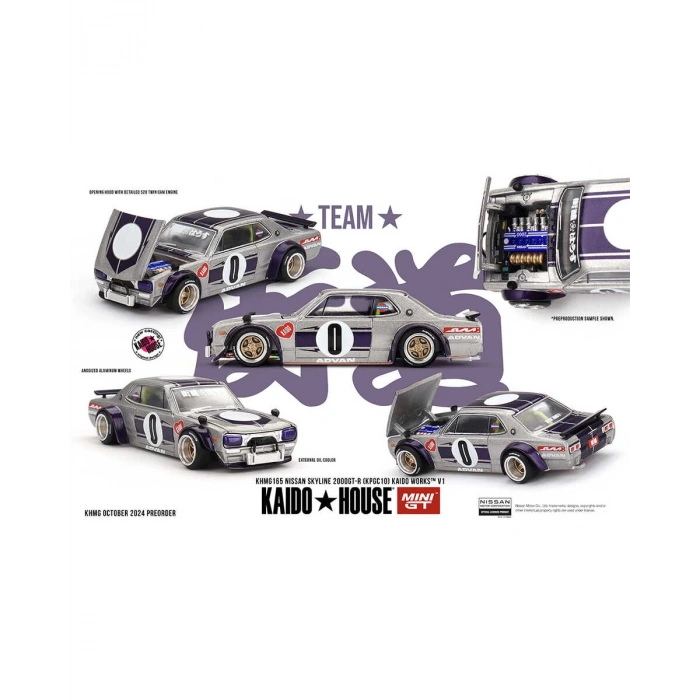 Mini GT 1/64 [KaidoHouse x MiniGT] Nissan Skyline 2000GT-R (KPGC10) Kaido Works V1