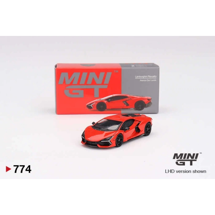 Mini GT 1/64 Lamborghini Revuelto Arancio Dac Lucido
