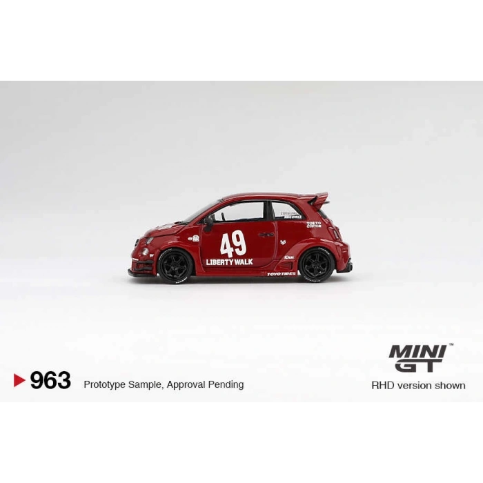 Mini GT MGT00963 1/64 LB-WORKS x Abas Works ABARTH 595 Red