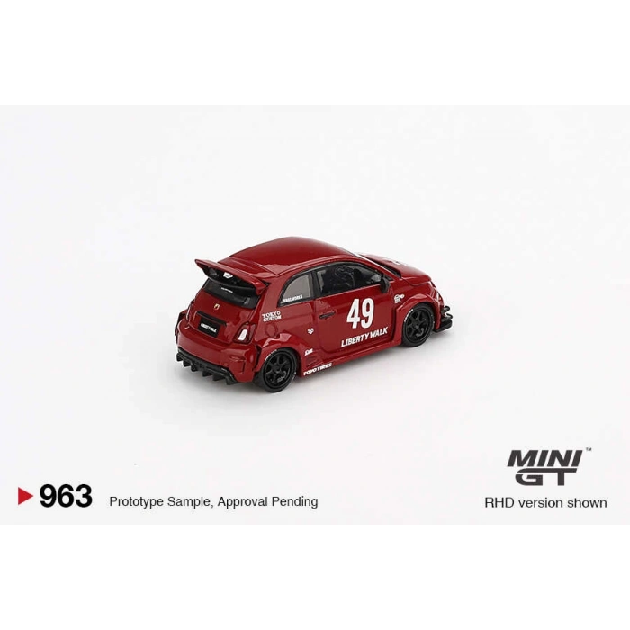 Mini GT MGT00963 1/64 LB-WORKS x Abas Works ABARTH 595 Red