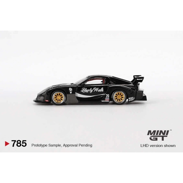 Mini GT 1/64 MAZDA RX-7 LB-Super Silhouette Liberty Walk Black MGT00785