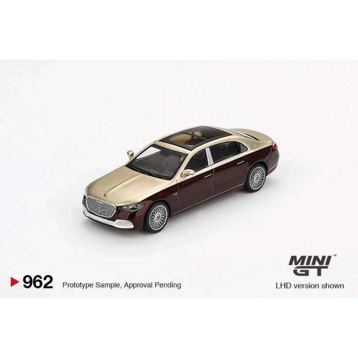 Mini GT 1/64 Mercedes-Maybach S680 Gold / Dark Red Metallic