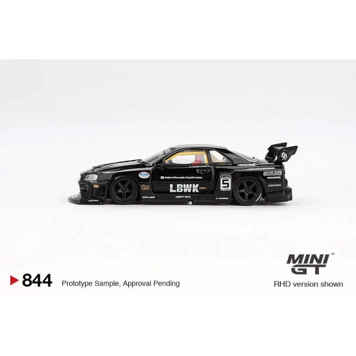 Mini GT MGT00844 1/64 Nissan LB-ER34 Super Silhouette SKYLINE Black