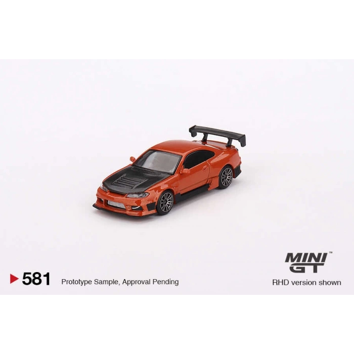 Mini GT 1/64 Nissan Silvia S15 D-MAX Metallic Orange