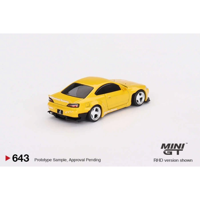 Mini GT 1/64 Nissan Silvia (S15) Rocket Bunny Bronze Yellow MGT00643