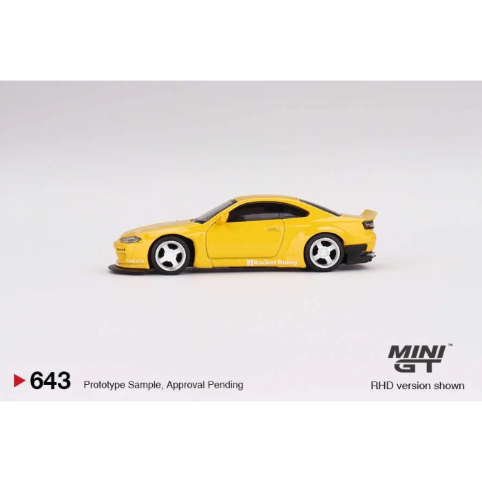 Mini GT 1/64 Nissan Silvia (S15) Rocket Bunny Bronze Yellow MGT00643