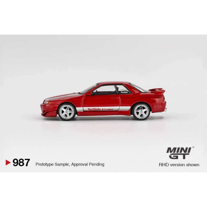 Mini GT MGT00987 1/64 Nissan Skyline GT-R (R32) VeilSide Combat C-I Gem Red