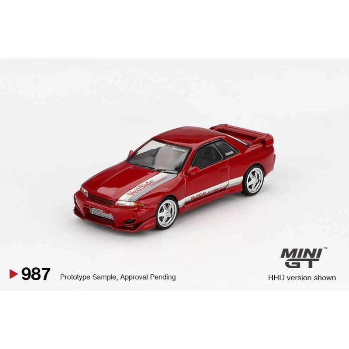 Mini GT MGT00987 1/64 Nissan Skyline GT-R (R32) VeilSide Combat C-I Gem Red