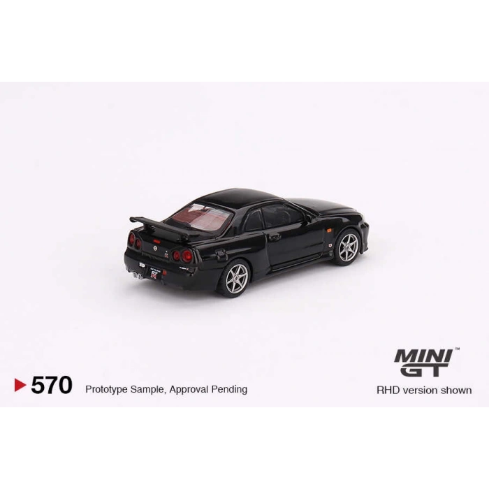 Mini GT 1/64 Nissan Skyline GT-R (R34) V-Spec Black Pearl MGT00570
