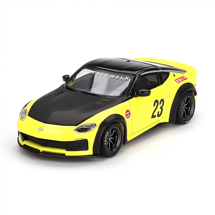 Mini GT 1/64 Nissan Z LB NATION WORKS Ikazuchi Yellow - Blister Paket MGT00826-BL