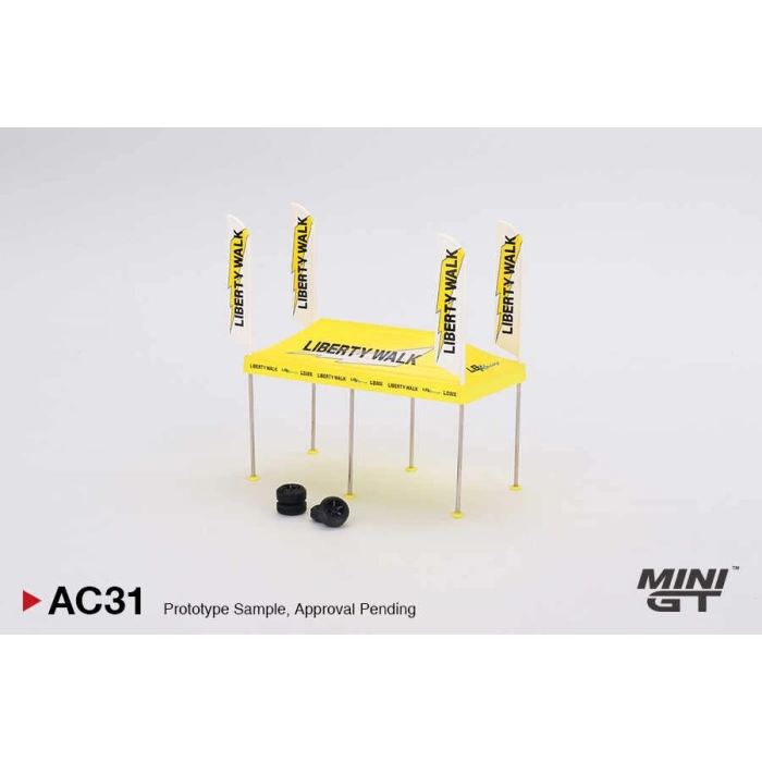 Mini GT 1/64 Paddock Service Tent Set - LB Racing MGTAC31