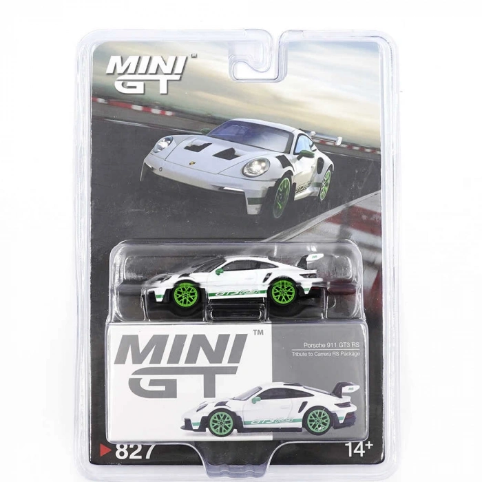 Mini GT 1/64 Porsche 911 (992) GT3 RS Tribute to Carrera RS Package - Blister Paket MGT00827-BL