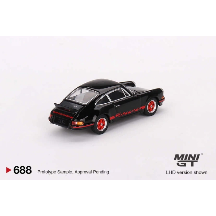Mini GT MGT00688 1/64 Porsche 911 Carrera RS 2.7 Black with Red Livery