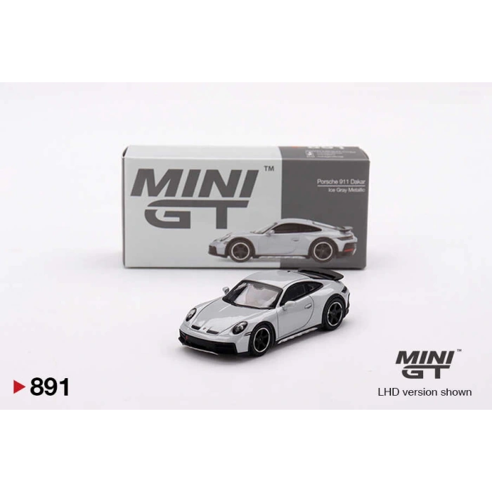 Mini GT MGT00891 1/64 Porsche 911 Dakar Ice Gray Metallic