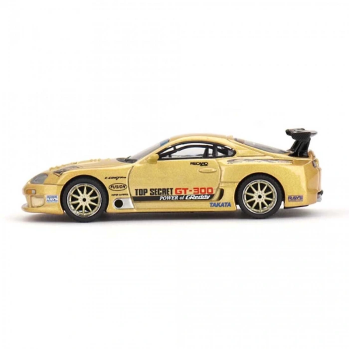 Mini GT 1/64 Toyota Supra (A80) Top Secret GT-300 Top Secret Gold - Blister Paket MGT00961-BL