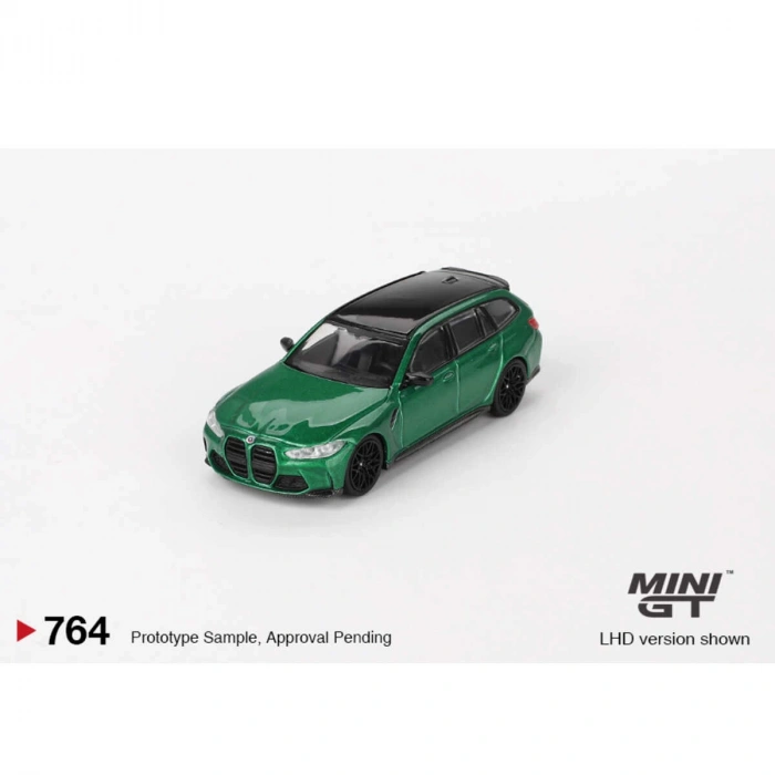 Mini GT MGT00764 1/64 BMW M3 Competition Touring Isle of Man Green Metallic