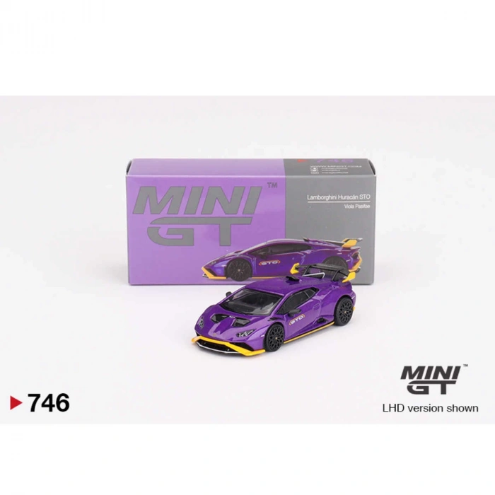 Mini GT 1/64 Lamborghini Huracán STO Viola Pasifae MGT00746