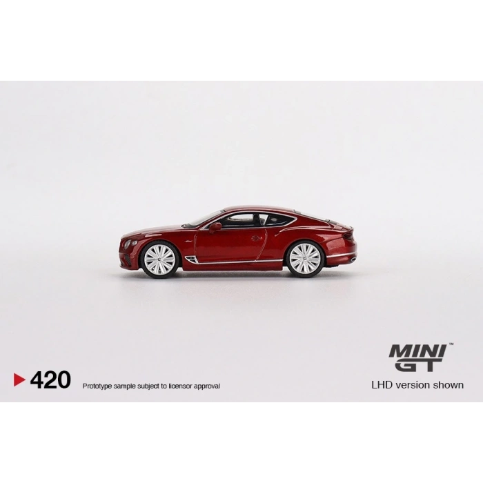 Mini Gt MGT00420 1/64 Bentley Continental GT Speed 2022 Candy Red