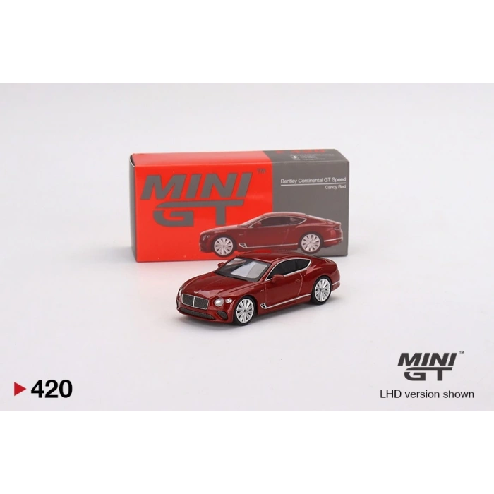 Mini Gt MGT00420 1/64 Bentley Continental GT Speed 2022 Candy Red