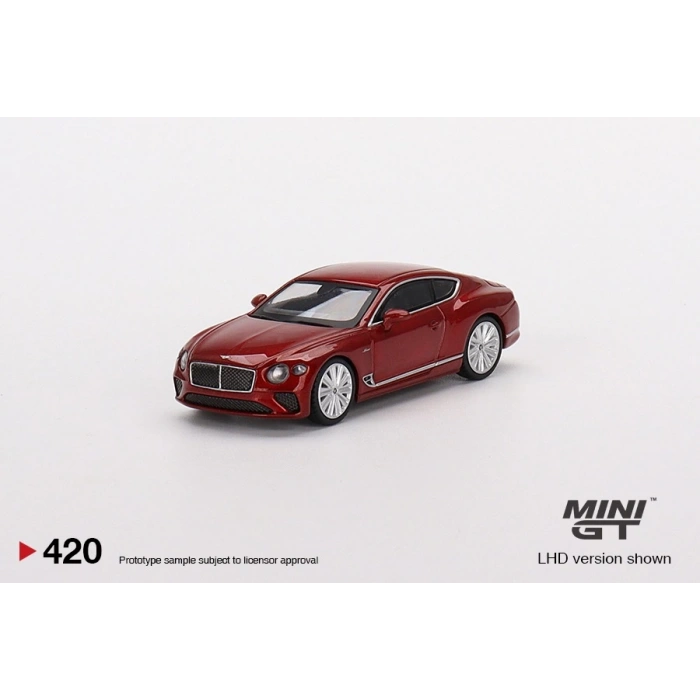 Mini Gt MGT00420 1/64 Bentley Continental GT Speed 2022 Candy Red
