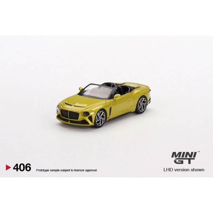 Mini GT MGT00406  Bentley Mulliner Bacalar Yellow Flame