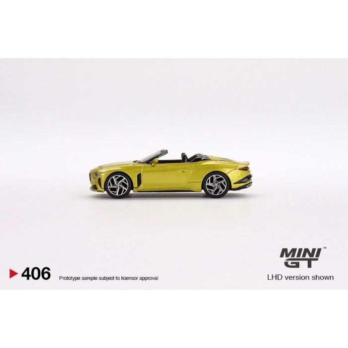Mini GT MGT00406  Bentley Mulliner Bacalar Yellow Flame