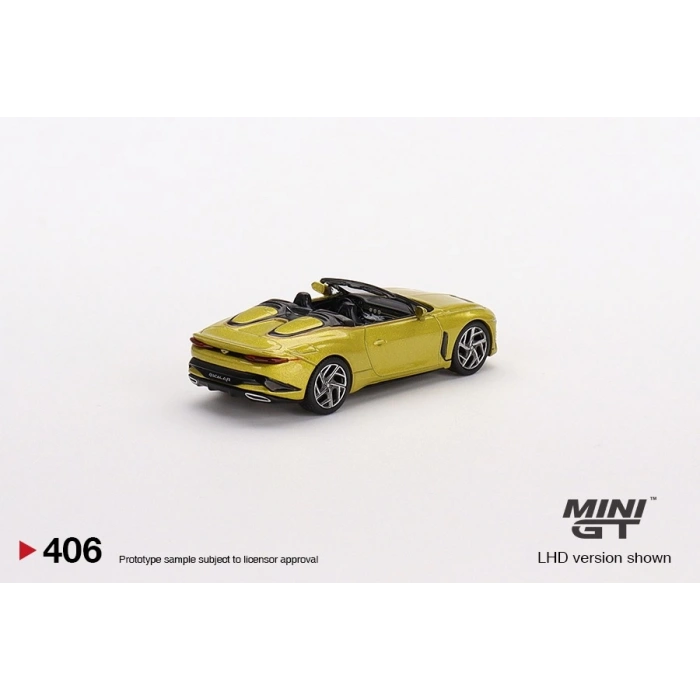 Mini GT MGT00406  Bentley Mulliner Bacalar Yellow Flame