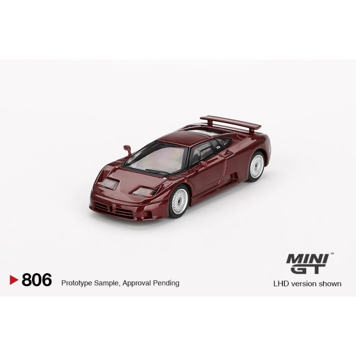 Mini GT MGT00806 1/64 Bugatti EB110 GT Dark Red Metallic
