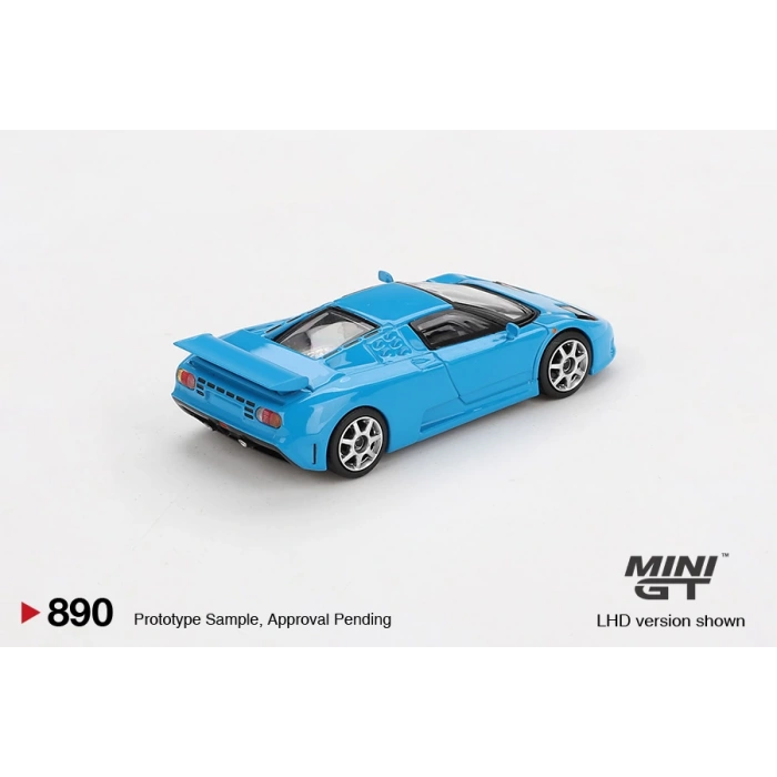 Mini GT Bugatti EB110 Super Sport Blu Bugatti
