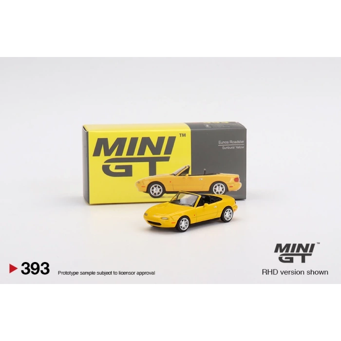 Mini GT MGT00393 1/64 Eunos Roadster Sunburst Yellow