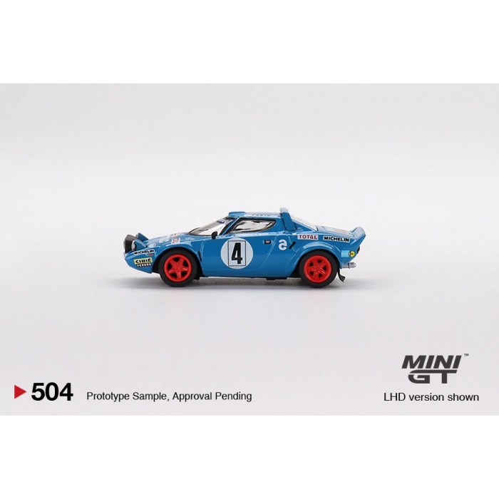 Mini GT MGT00504 1/64 Lancia Stratos HF 1979 Rally MonteCarlo Winner #4
