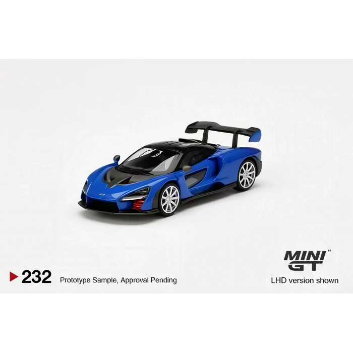 Mini GT MGT00232-L McLaren Senna Antares Blue