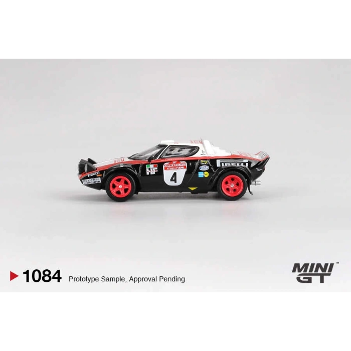 Mini GT MGT01084 1/64 Lancia Stratos HF #4 1978 Rally Sanremo Winner