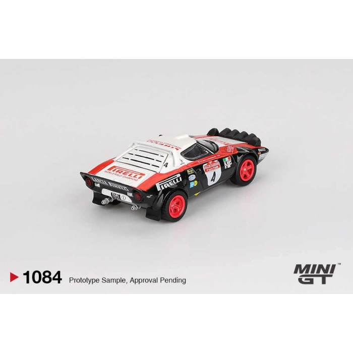 Mini GT MGT01084 1/64 Lancia Stratos HF #4 1978 Rally Sanremo Winner