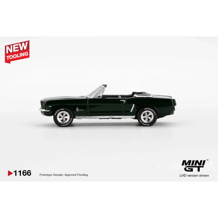 Mini GT MGT01166 1/64 Ford Mustang Convertible 1964 Highland Green