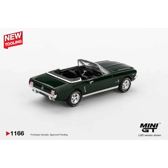 Mini GT MGT01166 1/64 Ford Mustang Convertible 1964 Highland Green