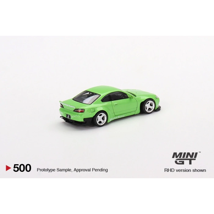 Mini GT MGT00500 1/64 Nissan Silvia (S15) Rocket Bunny Green RHD