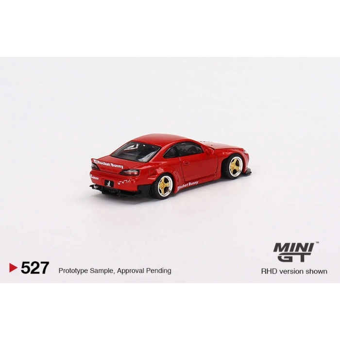 Mini GT MGT00527 1/64 Nissan Silvia (S15) Rocket Bunny Red
