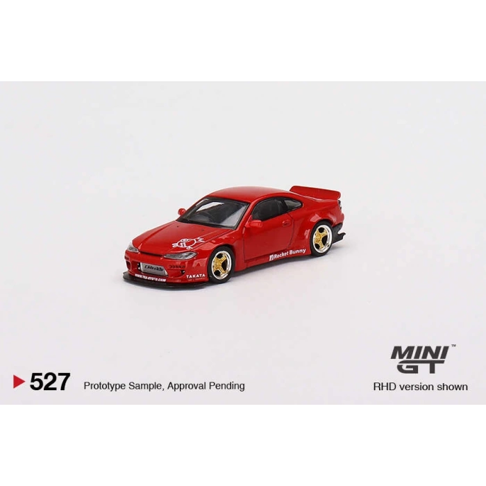 Mini GT MGT00527 1/64 Nissan Silvia (S15) Rocket Bunny Red